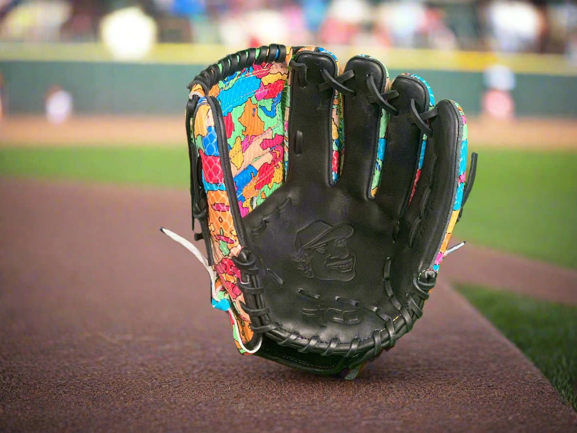 11.75 inch Limited Edition Rico X @1hunna_g, right hand thrower, closed L web, kip leather with python impression.